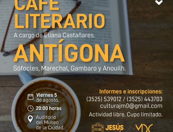 JESUS MARIA:  CAFE LITERARIO EN EL MUSEO DE LA CIUDAD 
