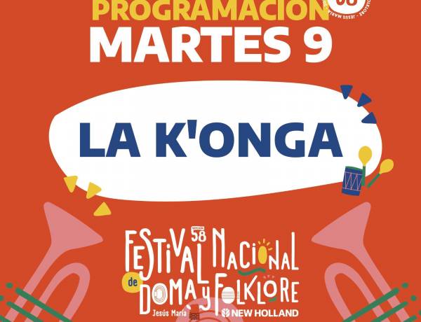 #JesusMaria : La Konga se suma a la Edición 58 del Festival de Doma y Folklore