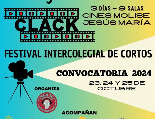 #JesusMaria : Sigue abierta la convocatoria para el  2º Festival Intercolegial de Cortos Clack!