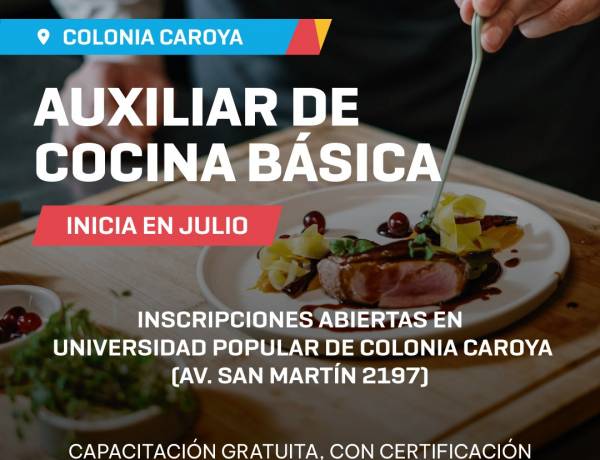 #ColoniaCaroya :  Nuevas formaciones profesionales gratuitas