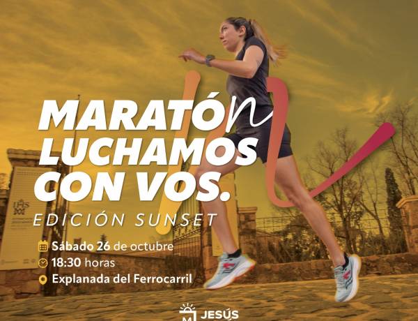 #JesusMaría : Maratón "Luchamos con vos": edición sunset con nuevo recorrido