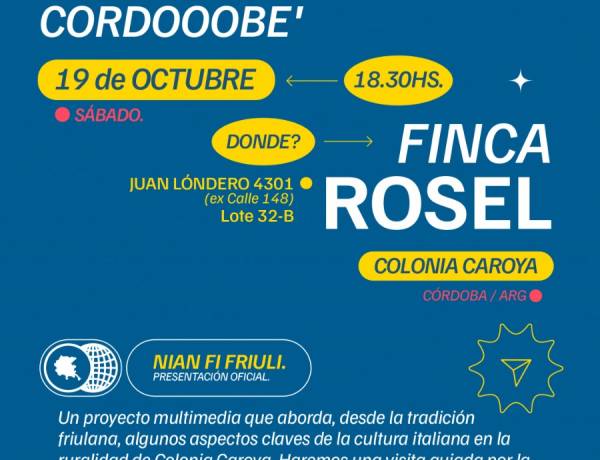 #ColoniaCaroya : Se presenta el proyecto “Nian fi Friuli”