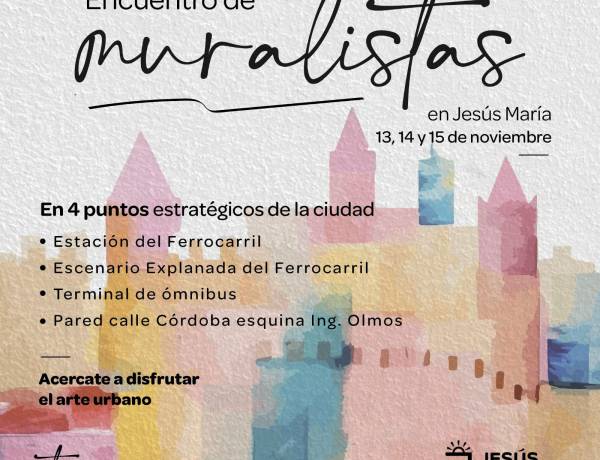 #JesusMaria : Se hará el primer Encuentro de Muralistas