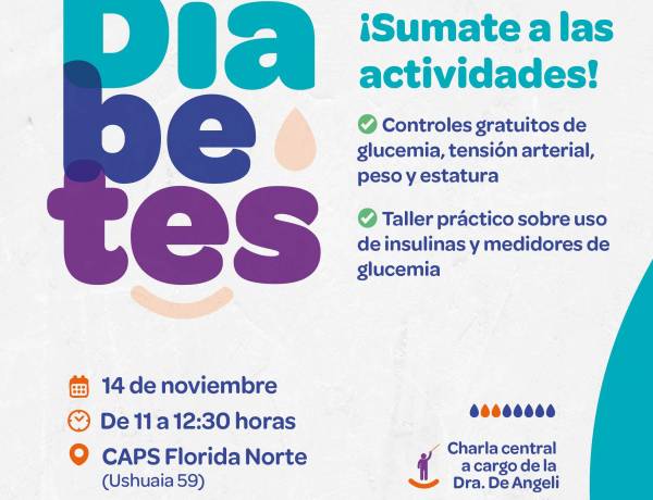 #JesusMaria: Jesús María realizará una jornada concientización y controles gratuitos por el Día Mundial de la Diabetes