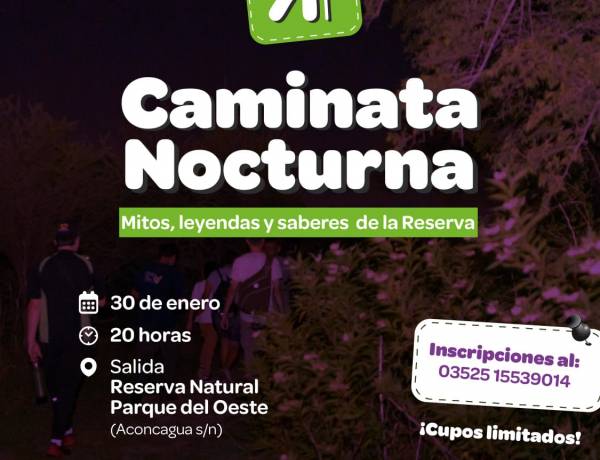 #JESUSMARIA: Caminata nocturna en el Parque del Oeste: mitos y leyendas del monte nativo
