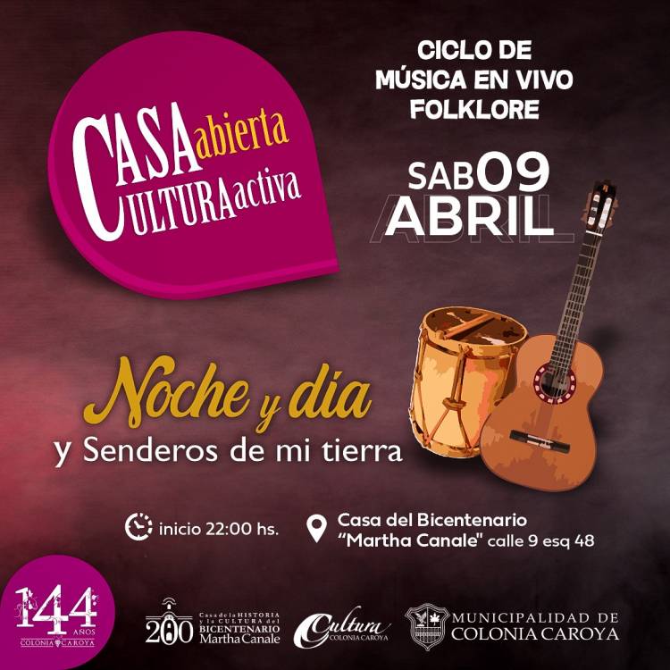 COLONIA CAROYA : CICLO MUSICAL EN CASA DE LA HISTORIA.