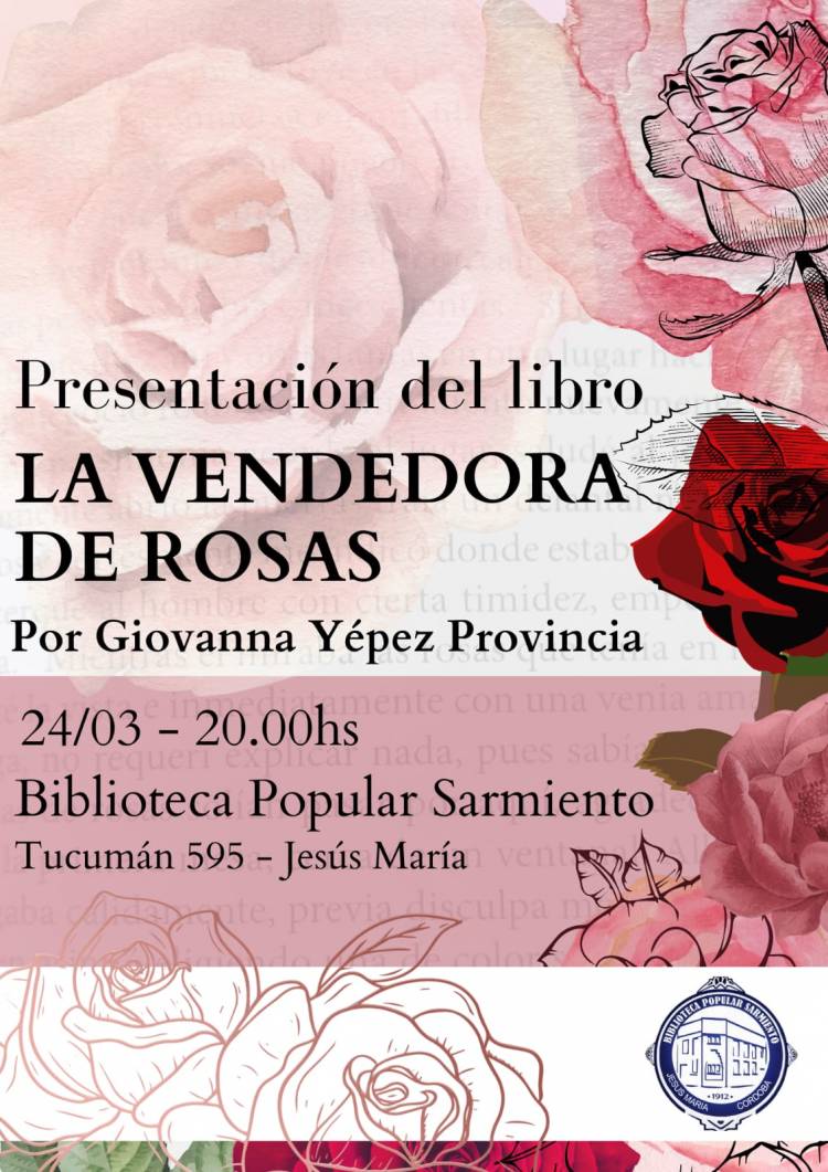 #JesusMaria : Se presentará el libro "La vendedora de Rosas"