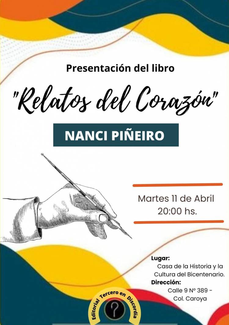 #ColoniaCaroya : Se presentará el segundo libro de Nanci Piñeiro.