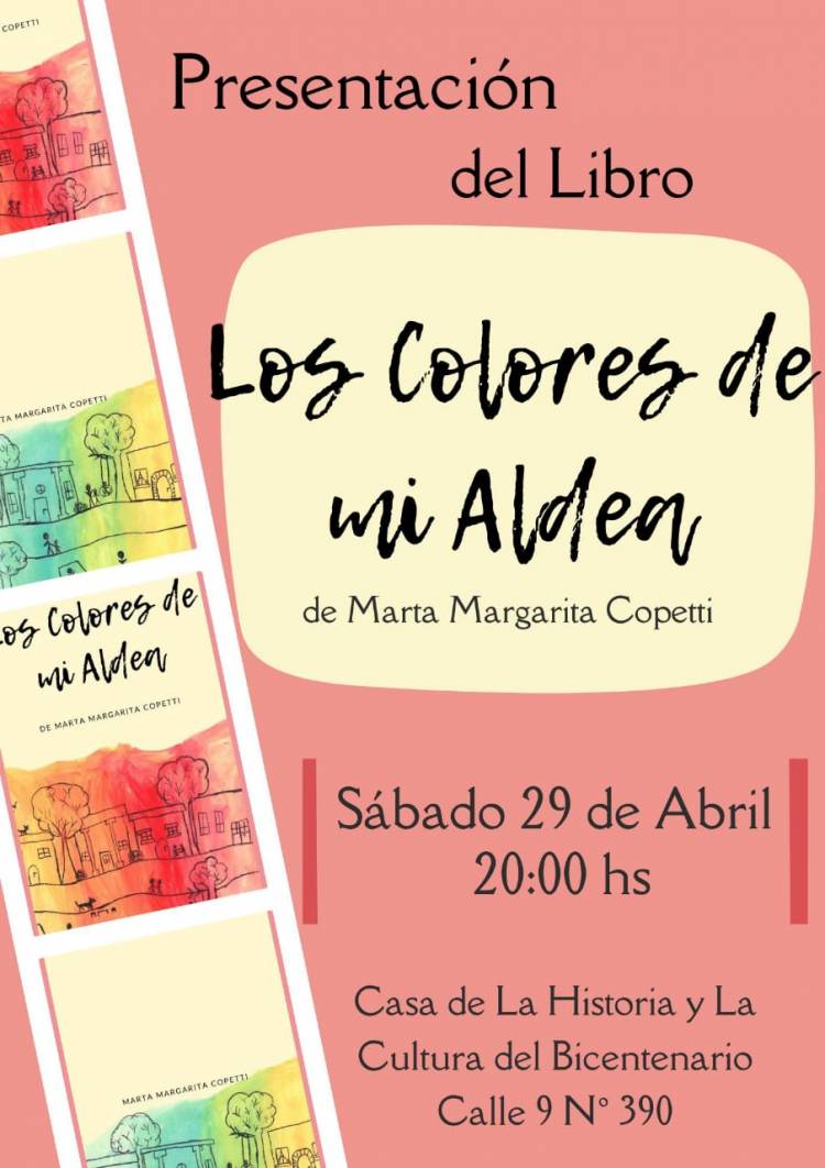 #ColoniaCaroya : PRESENTACIÓN DE LIBRO "LOS COLORES DE MI ALDEA"