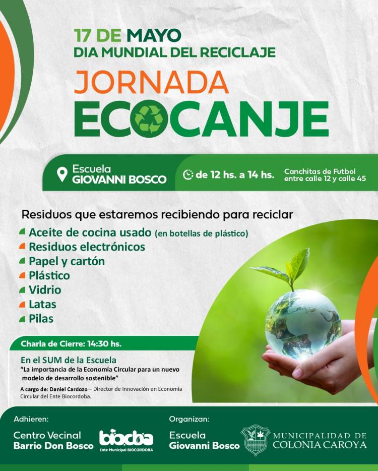 #ColoniaCaroya : JORNADA DE ECO CANJE
