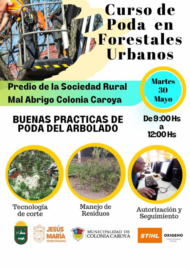 #ColoniaCaroya : CURSO DE PODA EN FORESTALES URBANOS