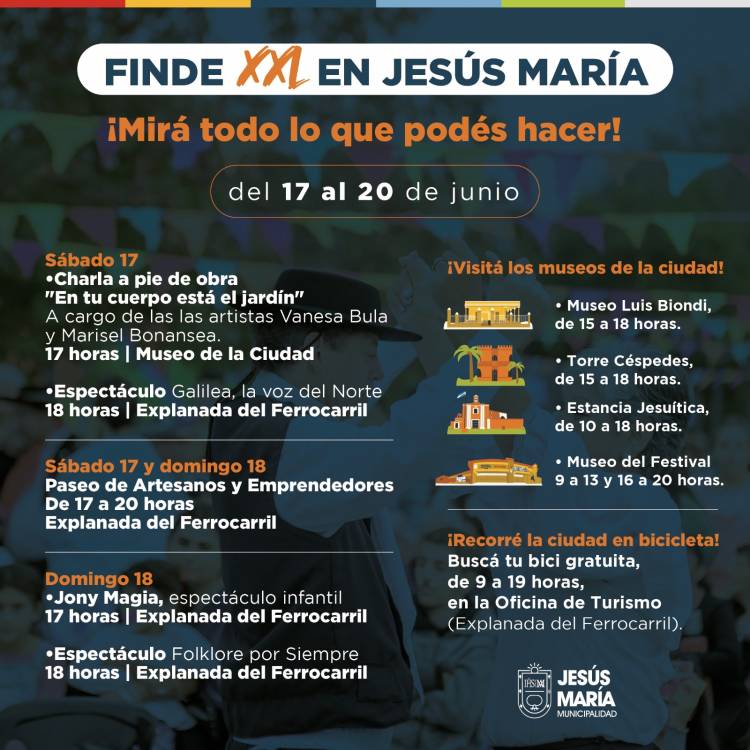 #JesusMaría : Finde XL con propuestas para todos los gustos