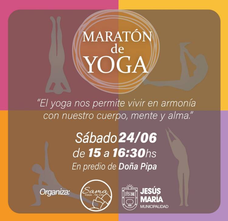 #JesusMaria : Maratón de yoga al aire libre