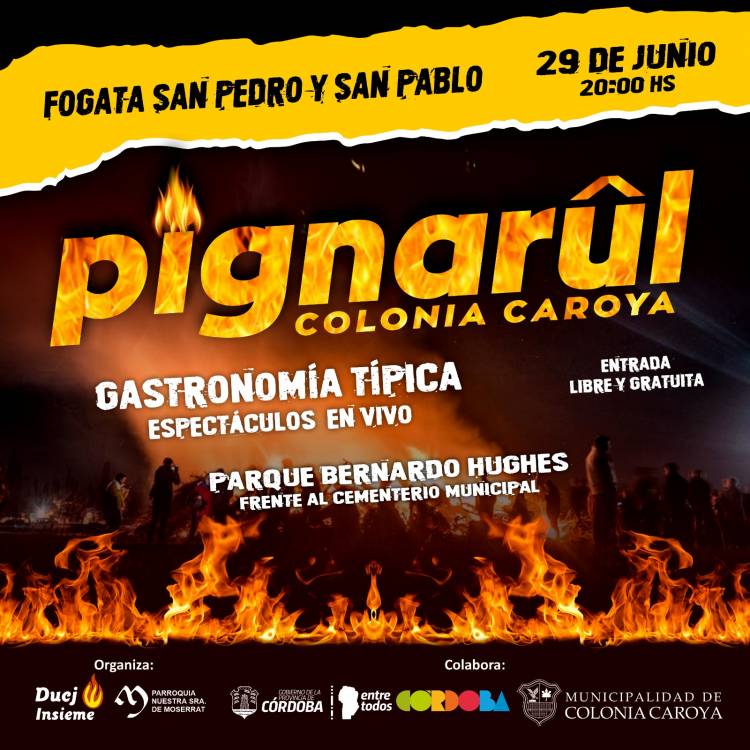#ColoniaCaroya : El Pignarûl se enciende el próximo 29 de junio