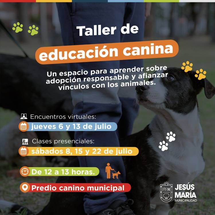 #JesusMaria : La Municipalidad propone un taller de educación canina 
