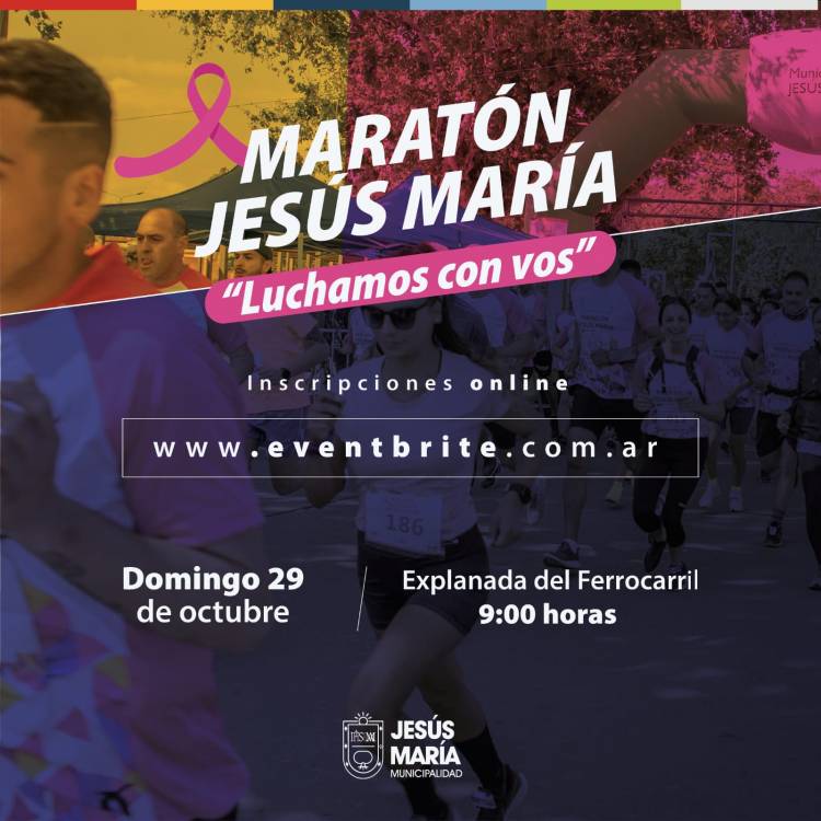 #JesusMaria : Se realizará la maratón "Luchamos con vos"