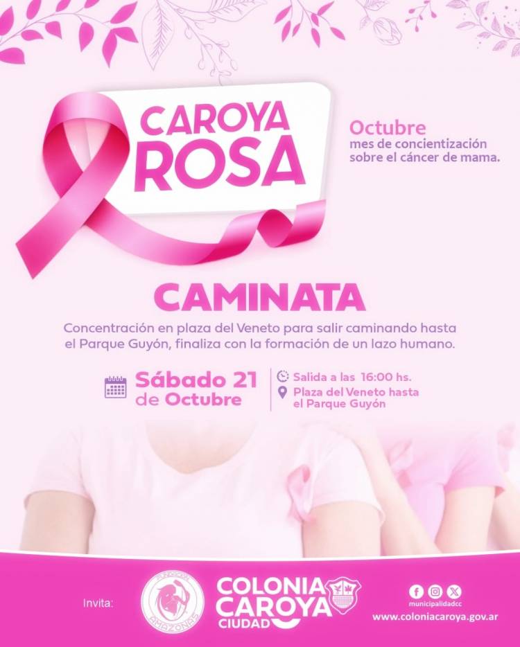 #ColoniaCaroya : OCTUBRE ES “CAROYA ROSA” 
