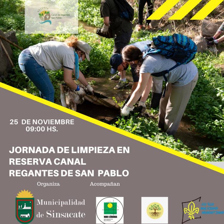 #Sinsacate : Limpieza de la Reserva Canal de Regantes de San Pablo