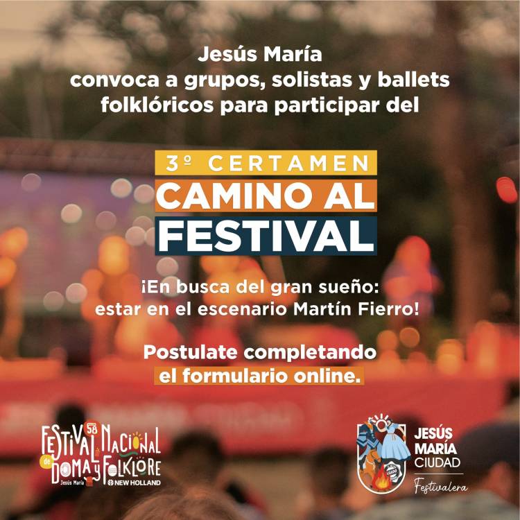 #JesusMaria : Se viene la tercera edición del Certamen "Camino al Festival"