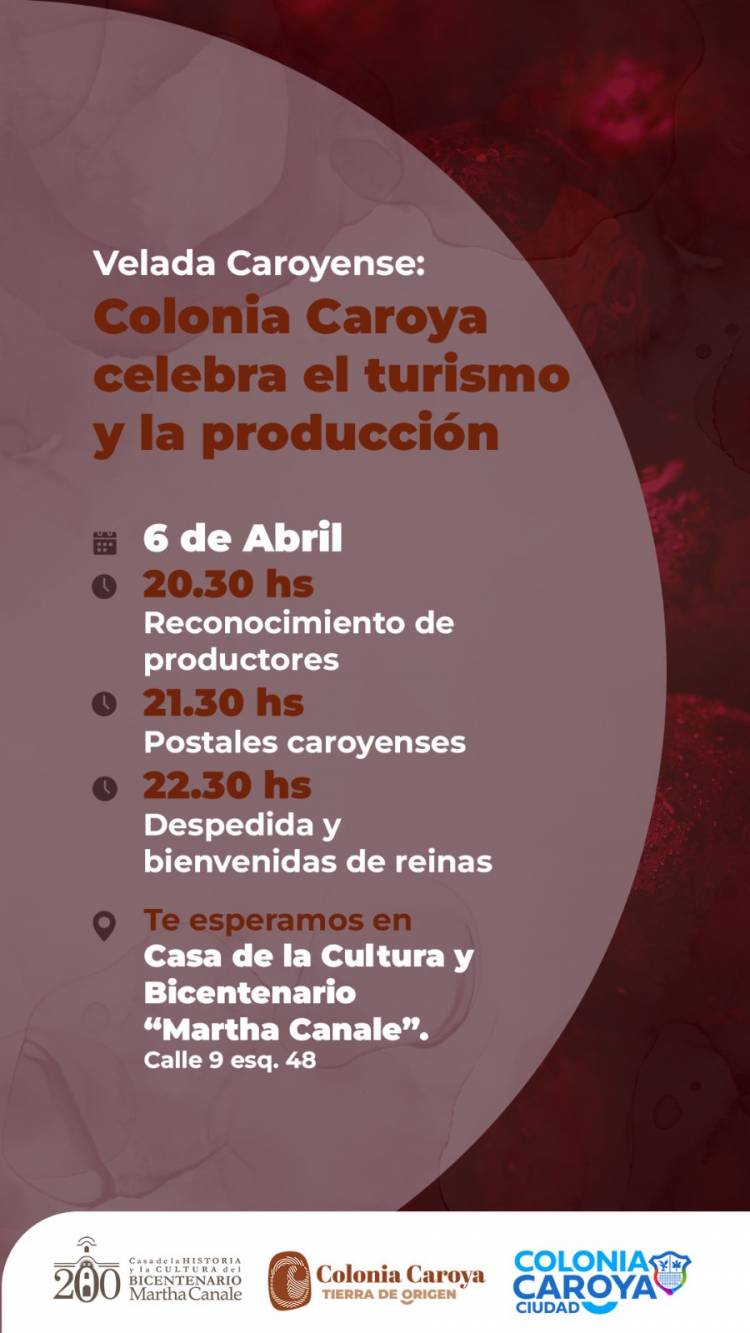 #ColoniaCaroya : Velada caroyense para celebrar la producción