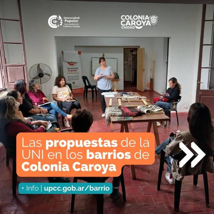 #ColoniaCaroya : Las propuestas de la Universidad Popular en los barrios.