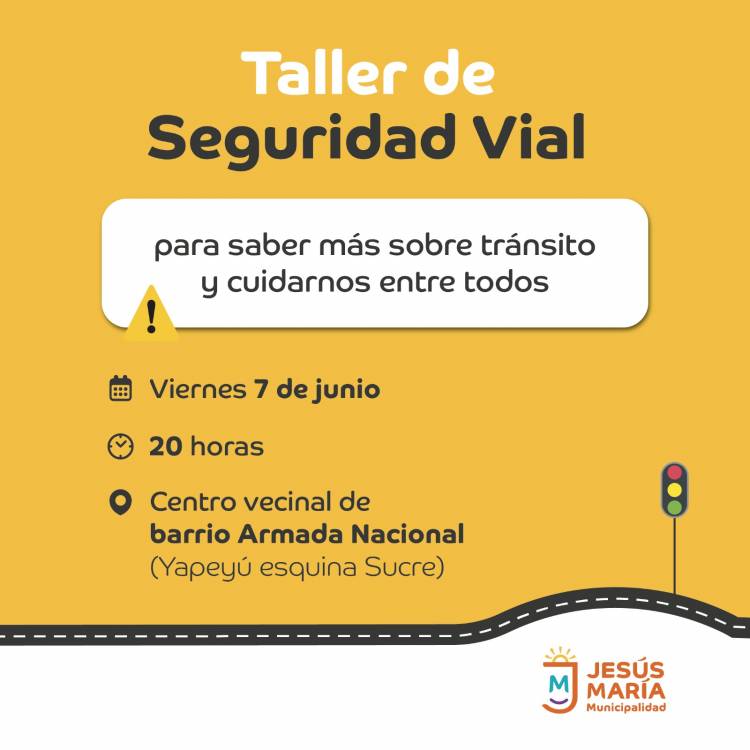 #JesusMaria : La Municipalidad dará talleres de seguridad vial en los barrios