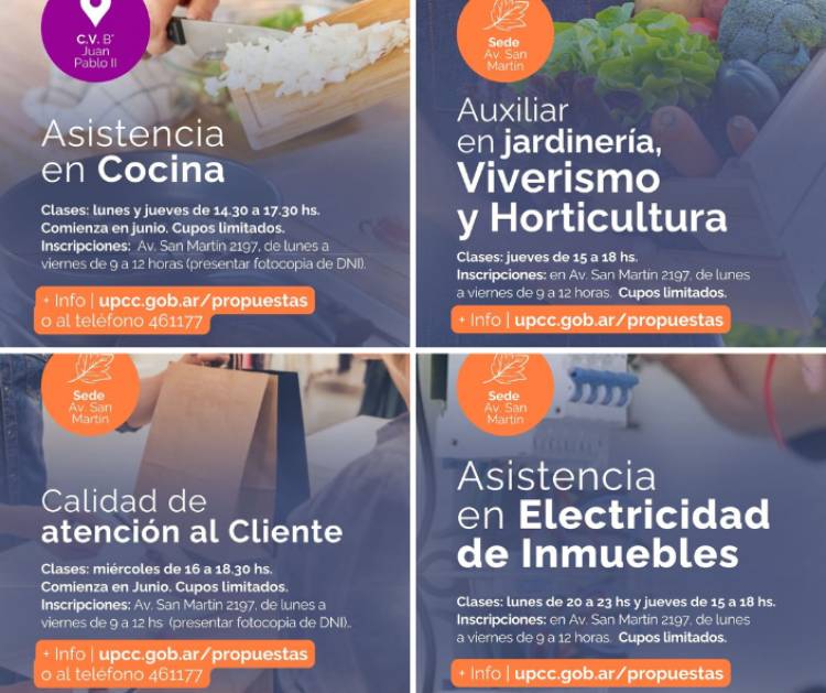 #ColoniaCaroya : Nuevos cursos gratuitos