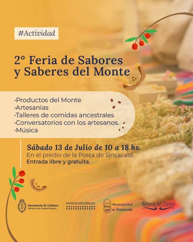 #Sinsacate : ¡Se viene la 2° Feria de Sabores y Saberes del Monte!