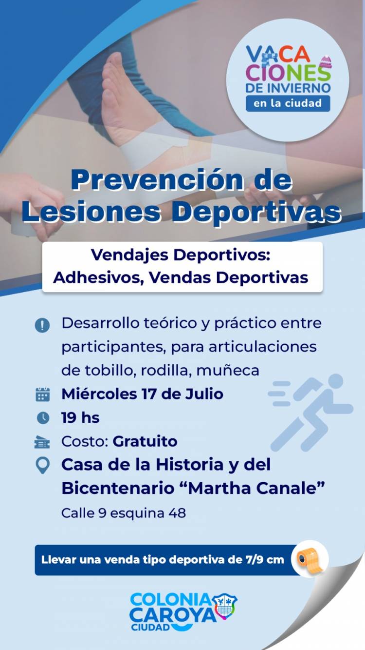 #ColoniaCaroya : Charla sobre prevención de lesiones deportivas