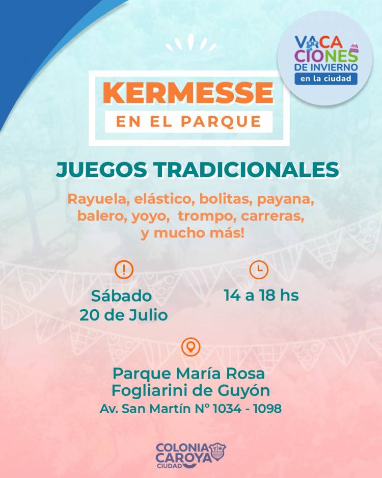 #ColoniaCaroya : Kermesse en el Parque de Guyón