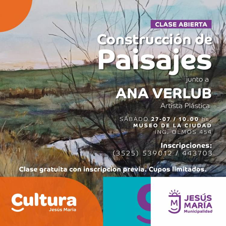 #JesusMaria : Seminario de pintura sobre construcción de paisajes en el Museo de la Ciudad