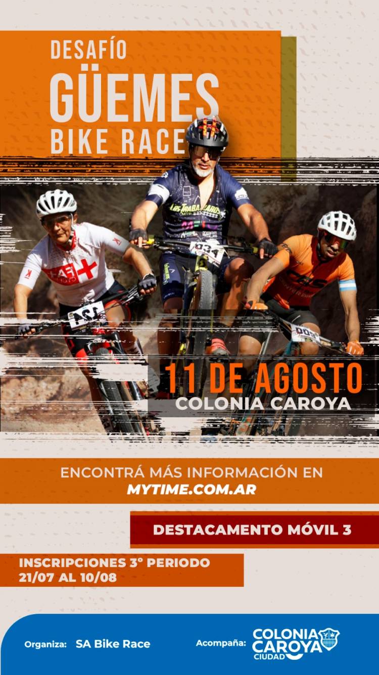 #ColoniaCaroya : Desafío Güemes Bike Race