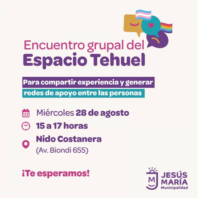 #JesusMaria : Encuentro grupal con participantes del Espacio Tehuel