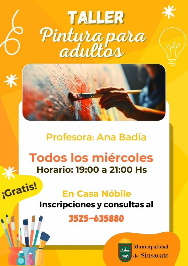 #Sinsacate : Taller de Pintura para adultos