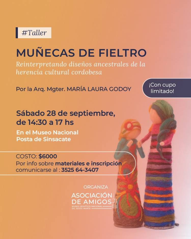 #Sinsacate : Taller de Muñecas FEDE fieltro en La Posta