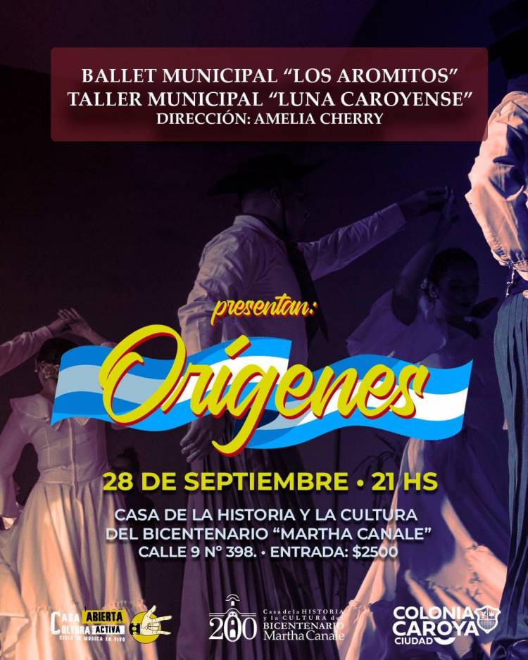 #ColoniaCaroya : El ballet municipal presenta "Orígenes" en la Casa de la Historia