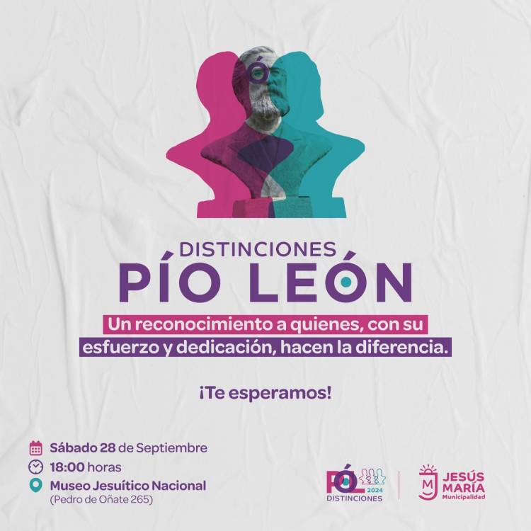 #JesusMaria : Entrega las distinciones “Pío León” en el marco de su 151 aniversario