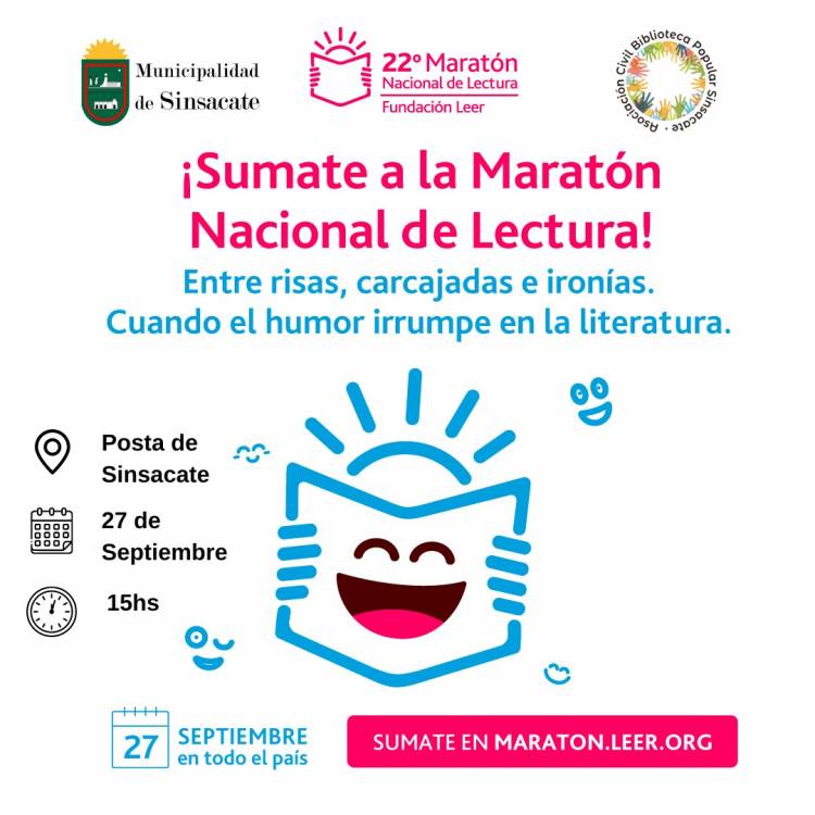 #Sinsacate : Se une a la 22da. Maratón Nacional de Lectura