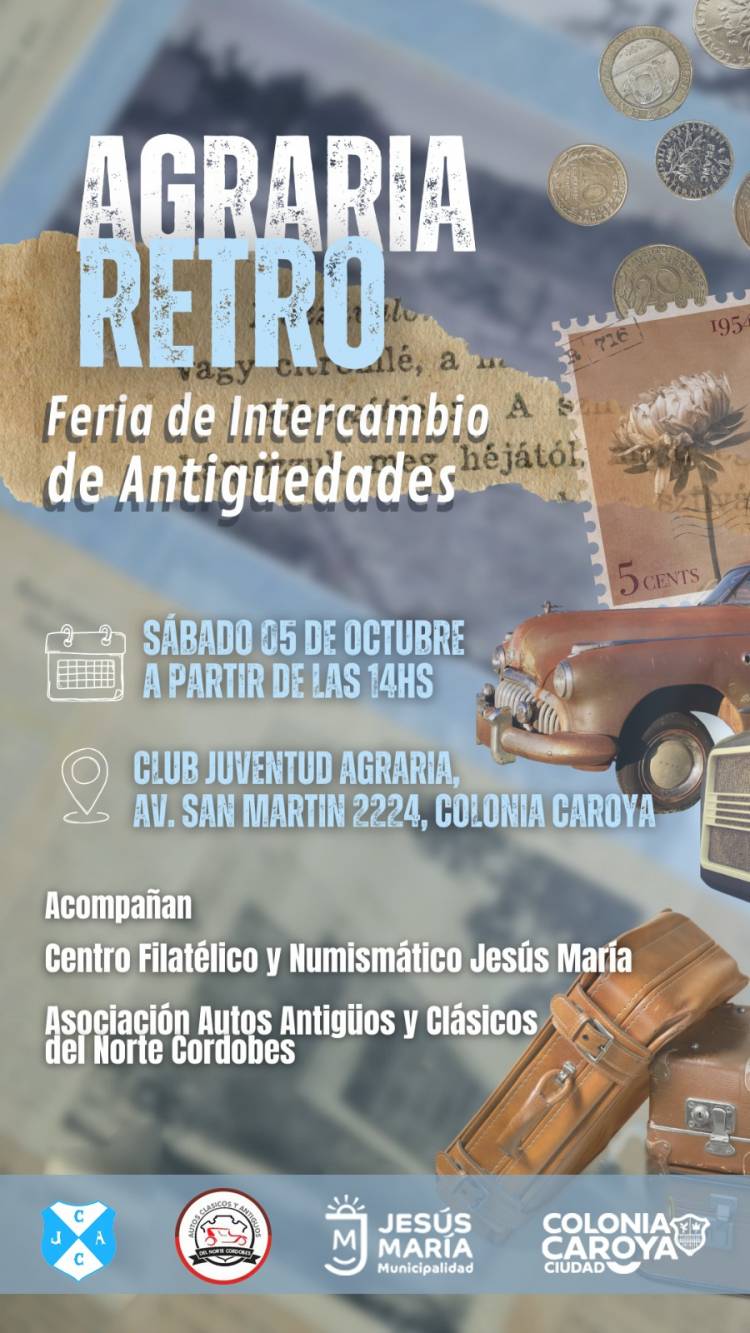 #ColoniaCaroya : Feria de antigüedades en el Club Agraria