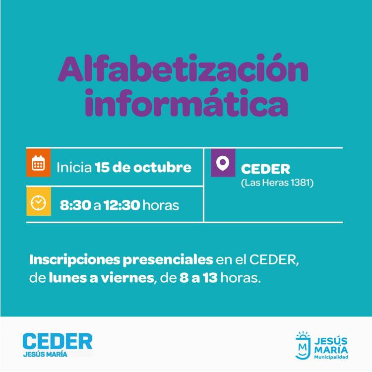 #JesusMaria : Curso de Alfabetización digital