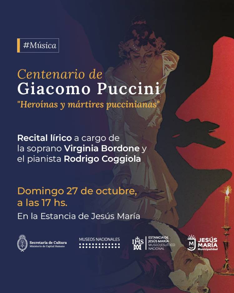 #JesusMaria : Concierto homenaje a Giacomo Puccini en la Estancia Jesuítica