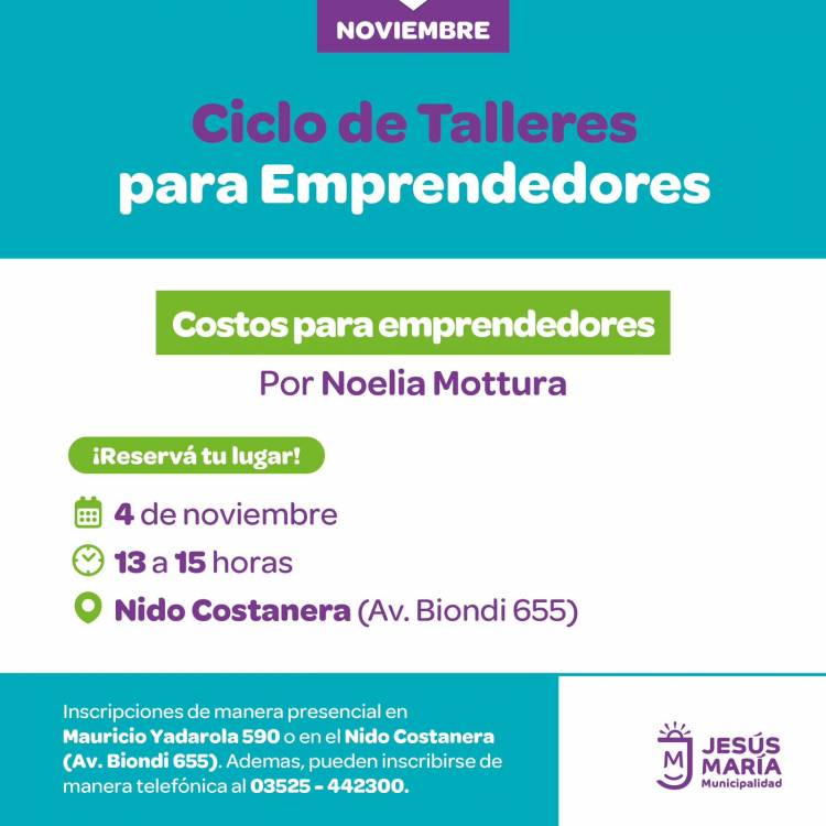 #JesusMaria : Taller para emprendedores sobre gestión de costos para un emprendimiento 