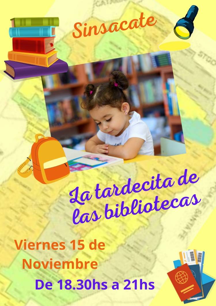 #Sinsacate : Llega la tardecita de las Bibliotecas 