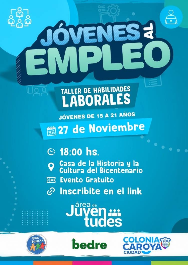 #ColoniaCaroya : Charla “Jóvenes al empleo”