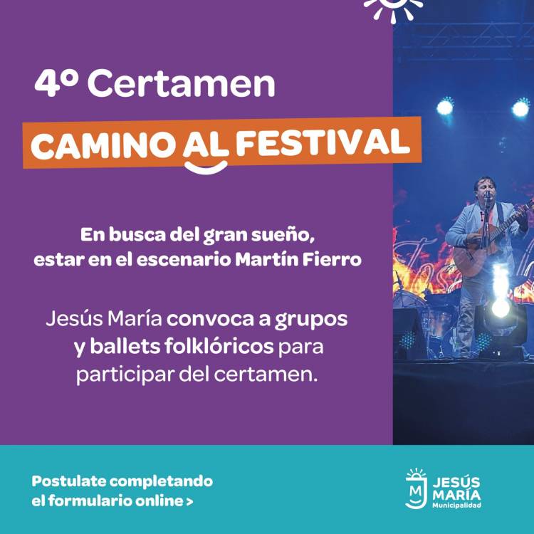 #JesusMaria :  Lanzan inscripciones para el certamen “Camino al Festival”