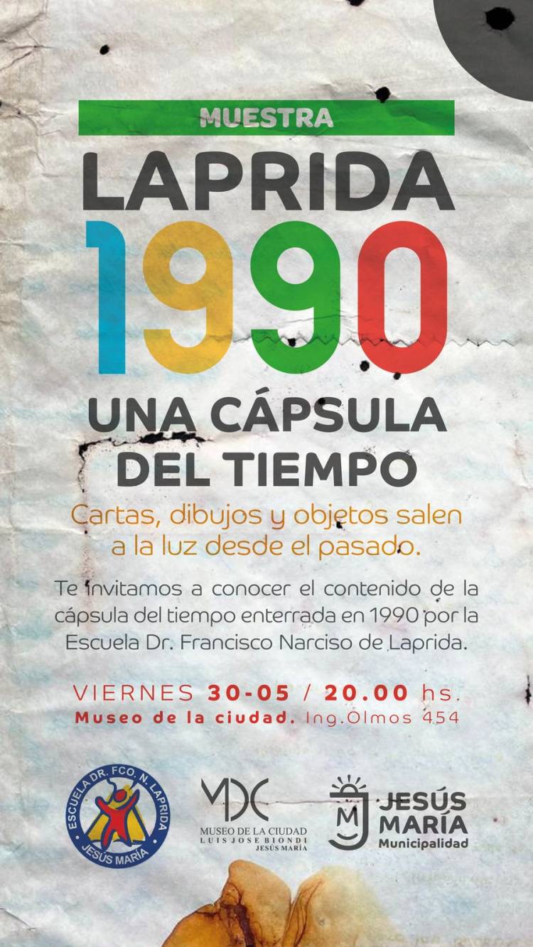 #JesúsMaría:  abre una puerta al pasado: la Muni presenta la cápsula del tiempo de la Escuela Laprida