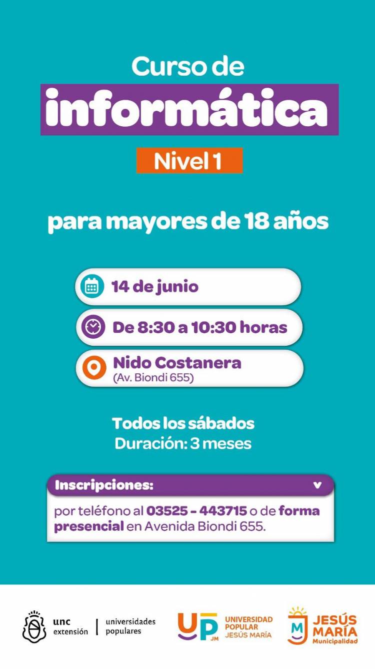 #JesusMaría: Arrancan nuevos cursos gratuitos: atención al cliente, carpintería, maquillaje artístico, origami, informática y administración