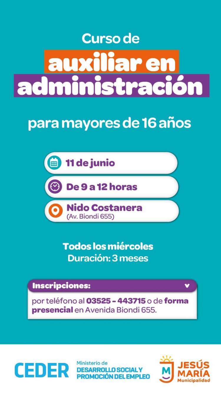 #JesusMaría: Arrancan nuevos cursos gratuitos: atención al cliente, carpintería, maquillaje artístico, origami, informática y administración