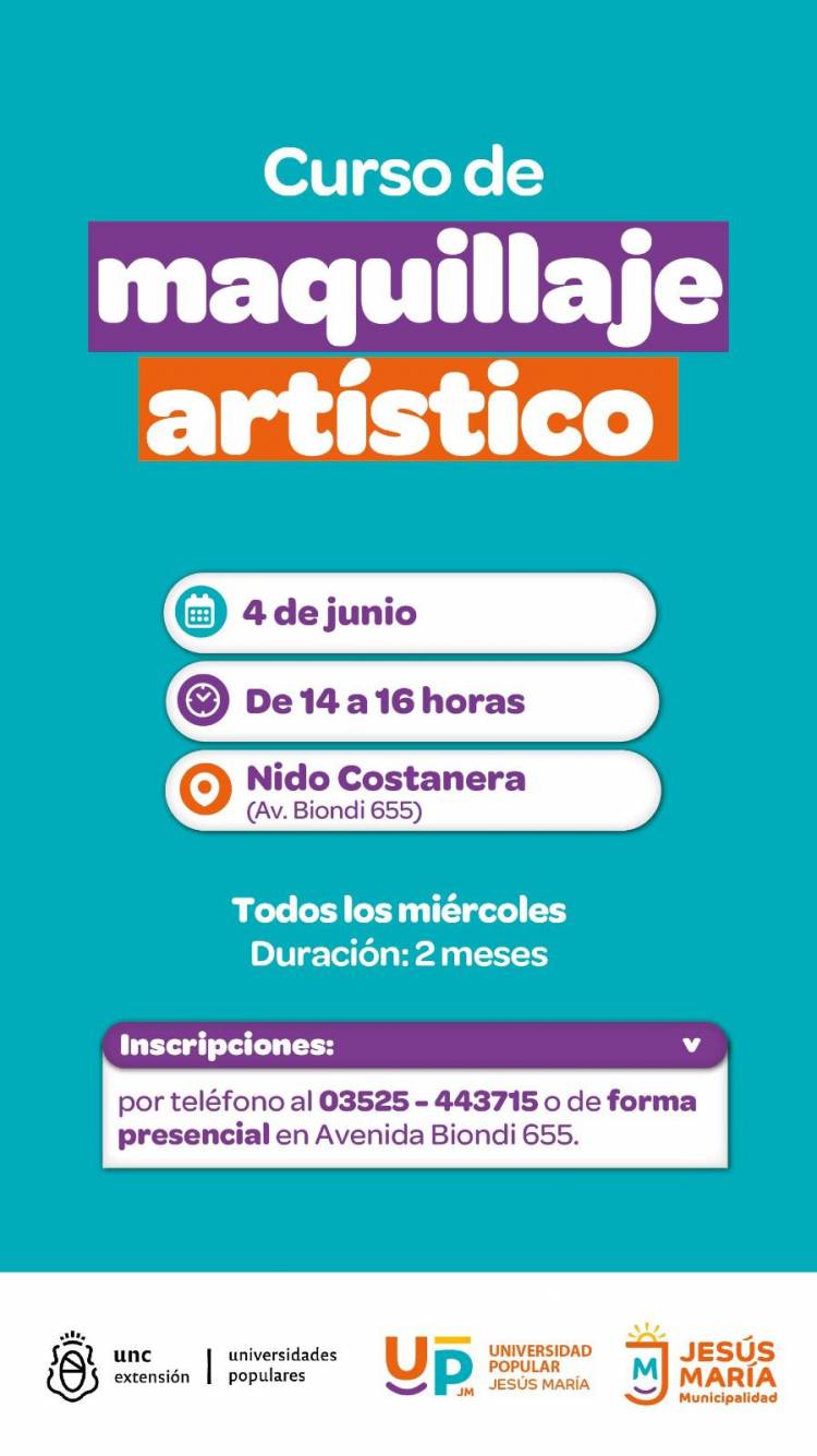 #JesusMaría: Arrancan nuevos cursos gratuitos: atención al cliente, carpintería, maquillaje artístico, origami, informática y administración