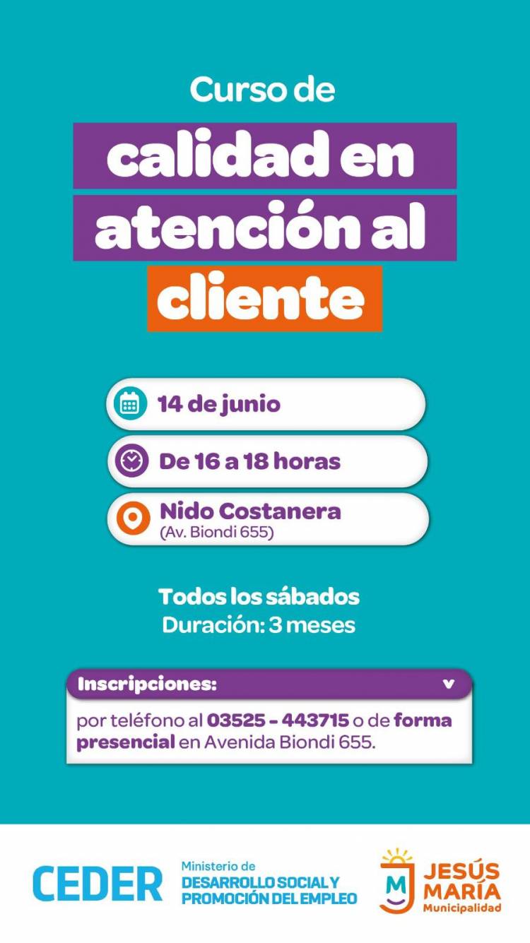 #JesusMaría: Arrancan nuevos cursos gratuitos: atención al cliente, carpintería, maquillaje artístico, origami, informática y administración